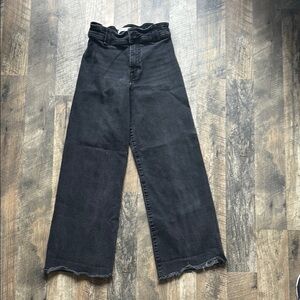Kid’s Black Wide-Leg Jeans